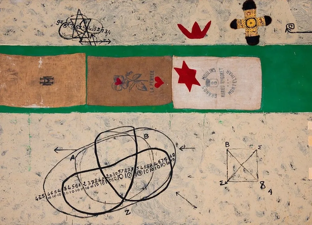 Untitled, by Ouattara Watts, acrylic, 2011
