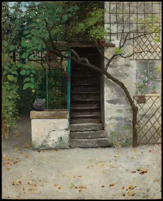 Outside Hugo Birger’s Studio in Paris