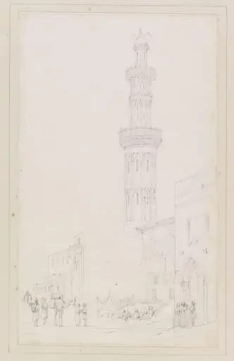 Minaret of the Mosque of Ali al-Amri, by Owen Jones