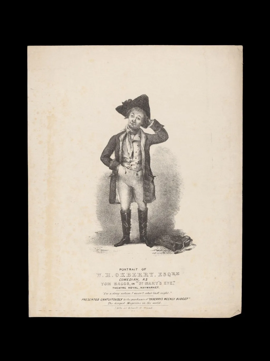 H Beard Print Collection, by Oxberry's Weekly Budget, 1850
