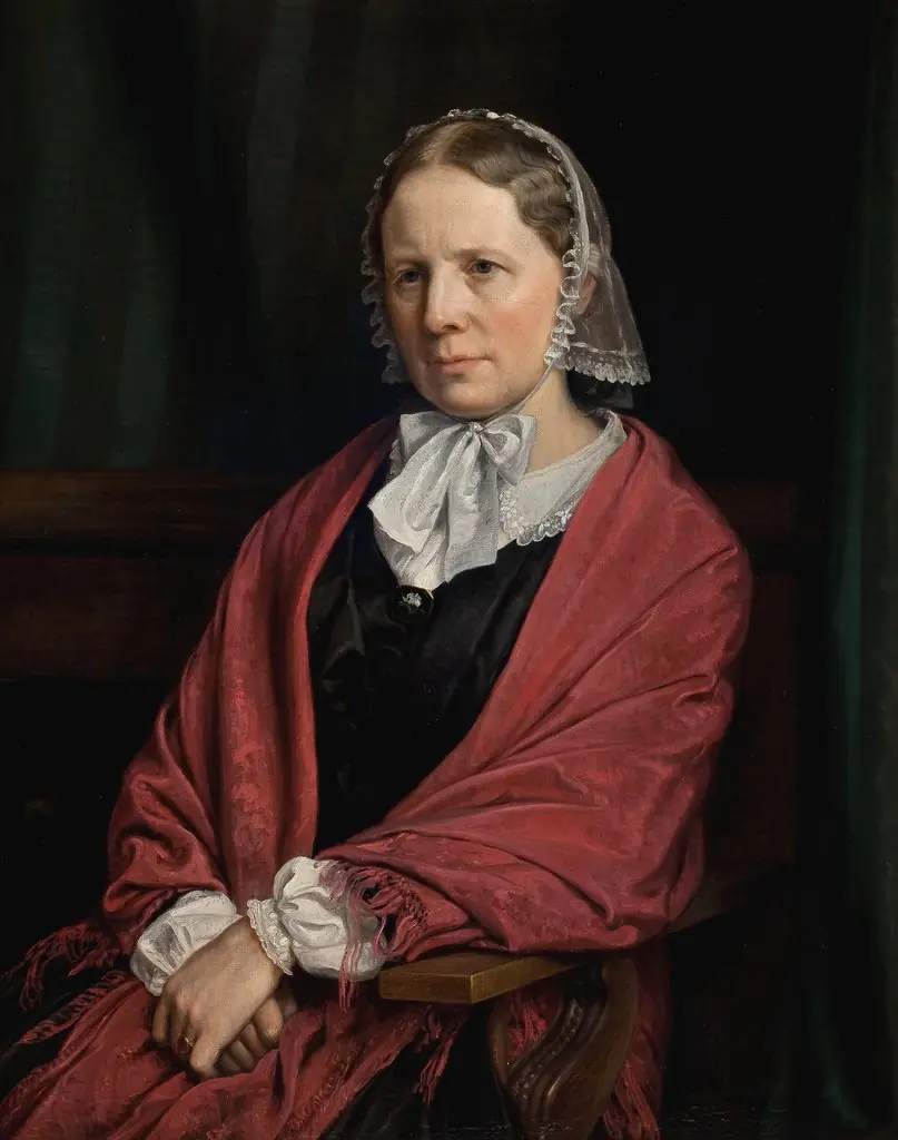 Amalie Elisabeth Freund, f. von Würden. Billedhuggeren H. E. Freunds hustru, by P. C. Skovgaard