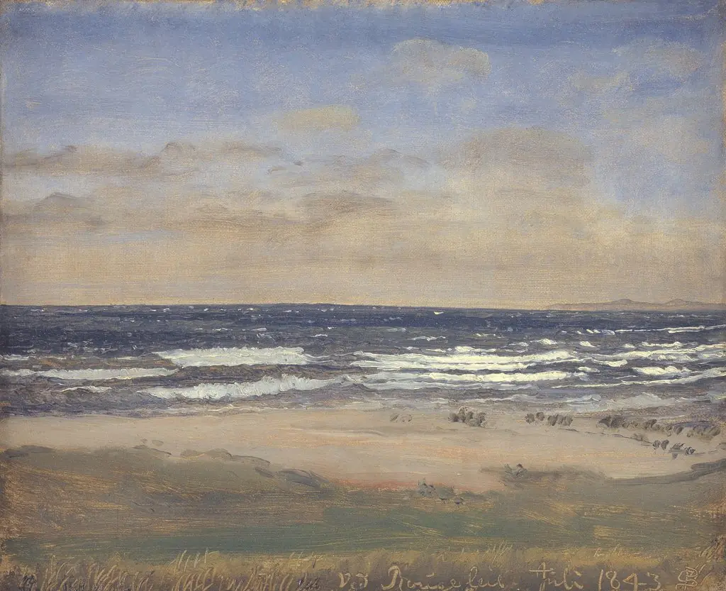 Beach at Rågeleje, by P. C. Skovgaard