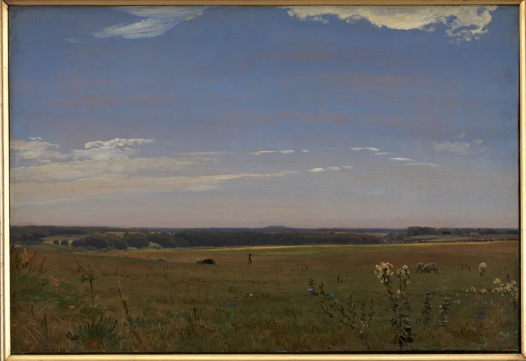Udsigt mod herregården Beldringe, by P. C. Skovgaard, unspecified, 1847