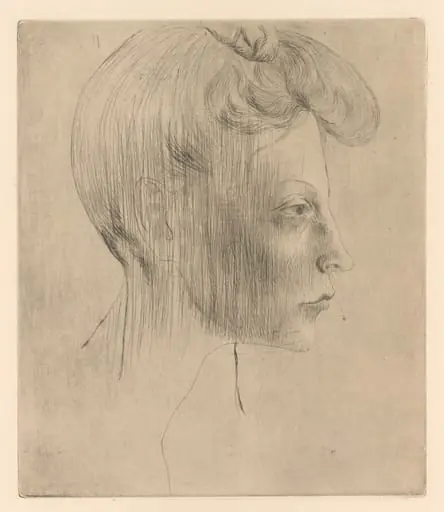 Head of a Woman in Profile, by Pablo Picasso