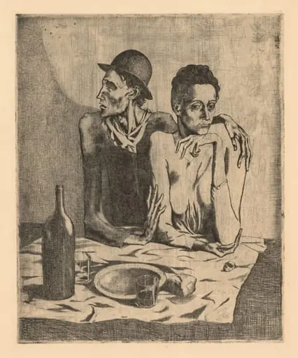 The Frugal Meal, by Pablo Picasso