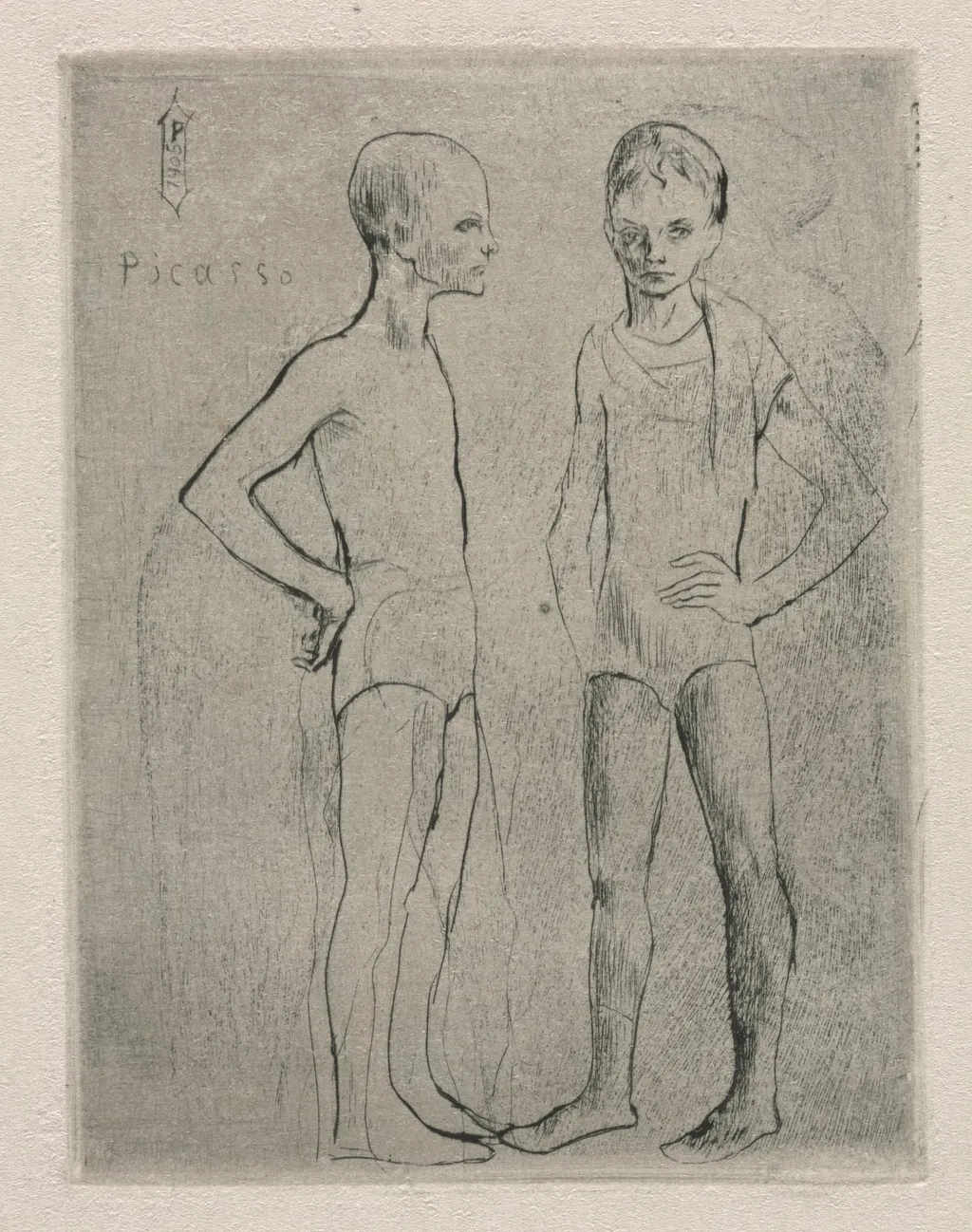 The Two Saltimbanques, by Pablo Picasso, 1905