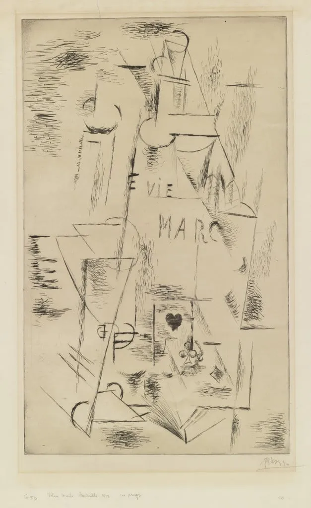 Untitled, by Pablo Picasso, ink, 1911