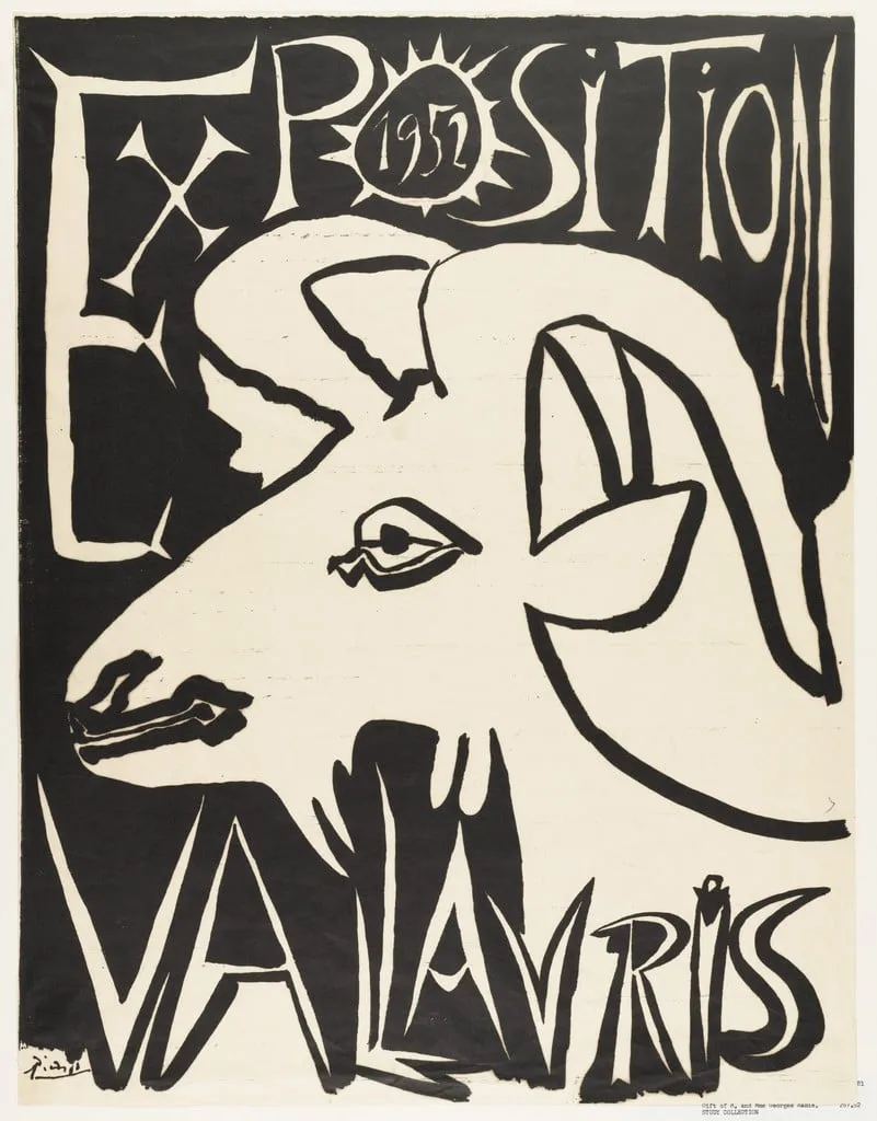 Untitled, by Pablo Picasso, ink, 1952