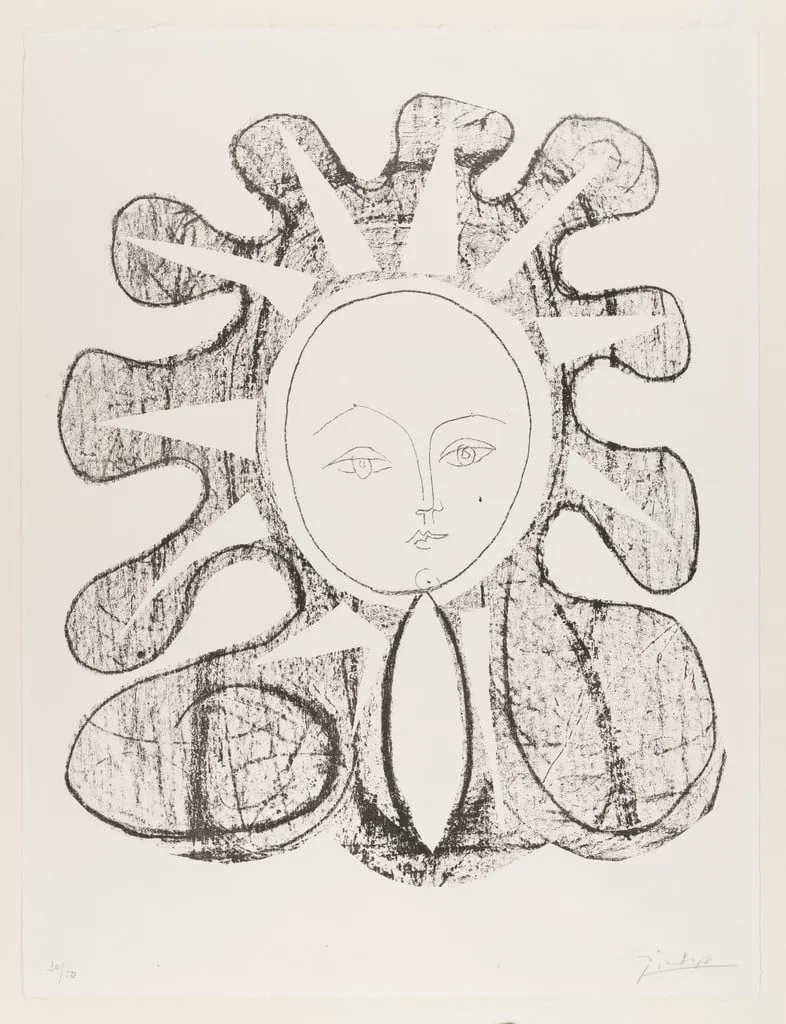Untitled, by Pablo Picasso, ink, 15