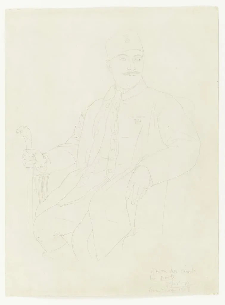 Untitled, by Pablo Picasso, graphite, 1918
