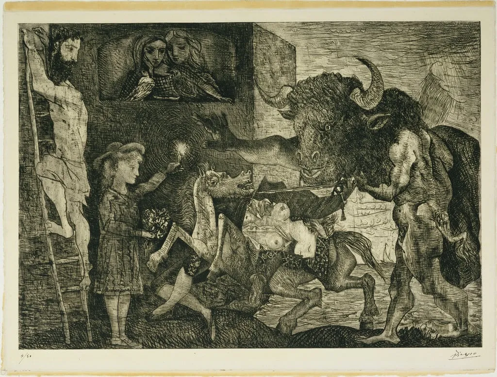 Untitled, by Pablo Picasso, ink, 1935