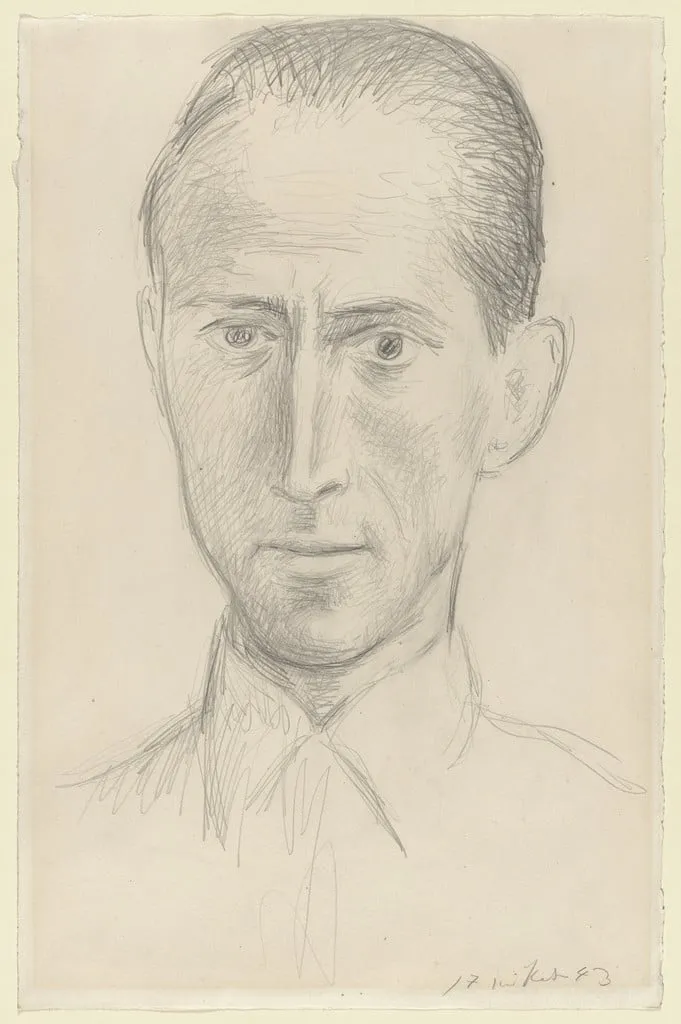 Untitled, by Pablo Picasso, graphite, 1943