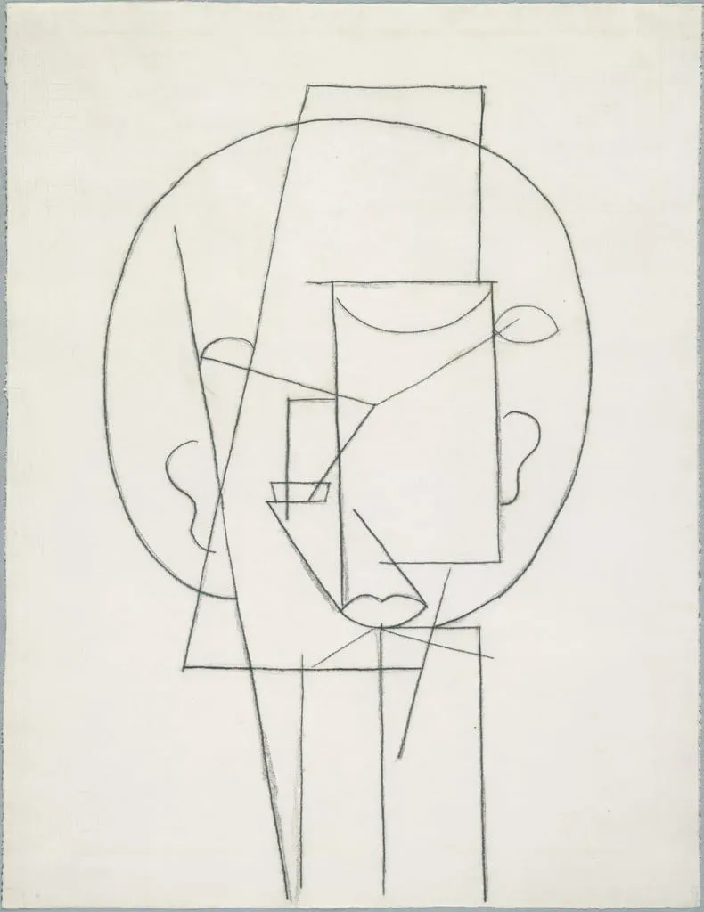 Untitled, by Pablo Picasso, charcoal, 1913