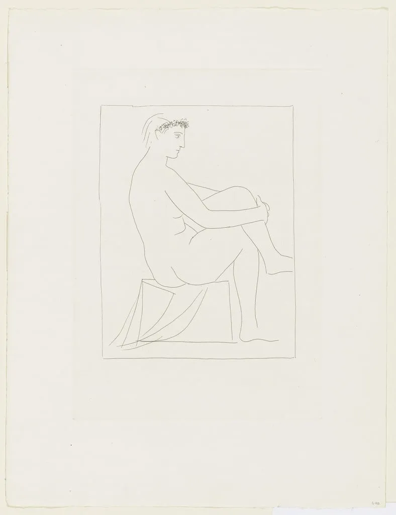Untitled, by Pablo Picasso, ink, 1930