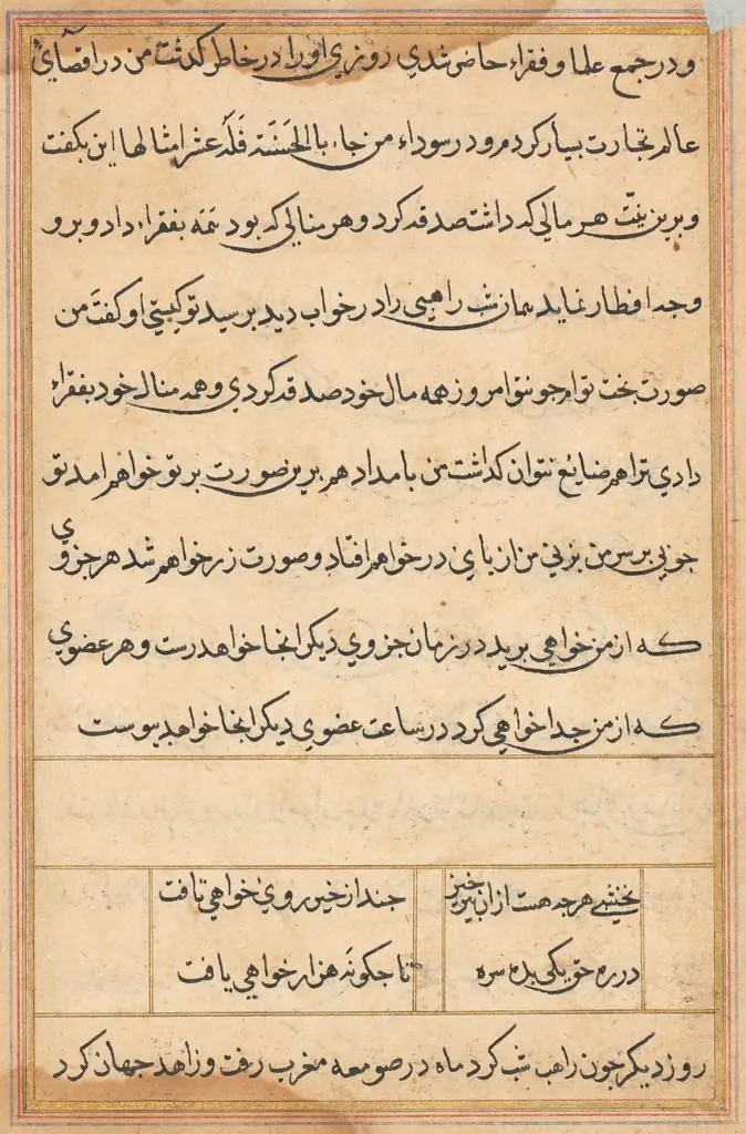 Page from Tales of a Parrot (Tuti-nama): text page