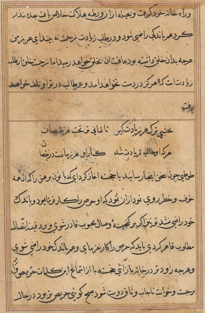 Page from Tales of a Parrot (Tuti-nama): text page