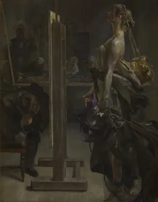Painter's inspiration, by Jacek Malczewski
