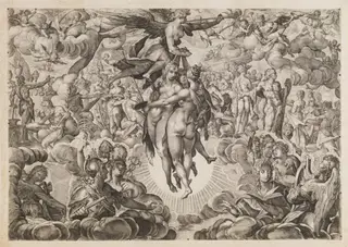 Painting, Sculpture, and Architecture, Banned by the Turks, Withdrawn to Olympus