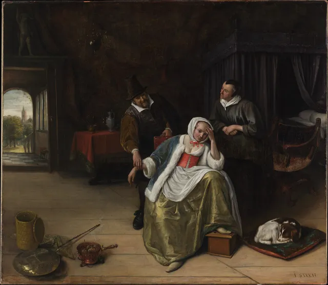 Paintings of physicians by Jan Steen