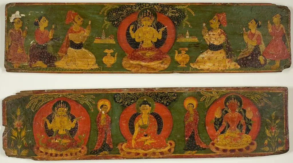 Pair of Buddhist Manuscript Covers