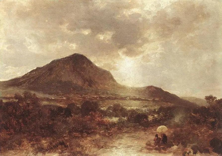 Landscape with Mountain, by Pál Böhm