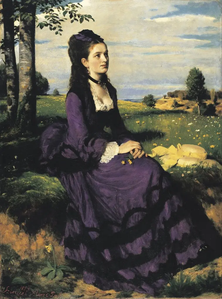 Lady in Violet, by Pál Szinyei Merse