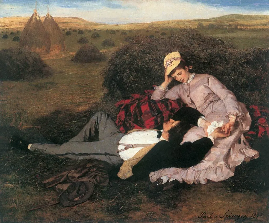 Lovers, by Pál Szinyei Merse, oil, 1870