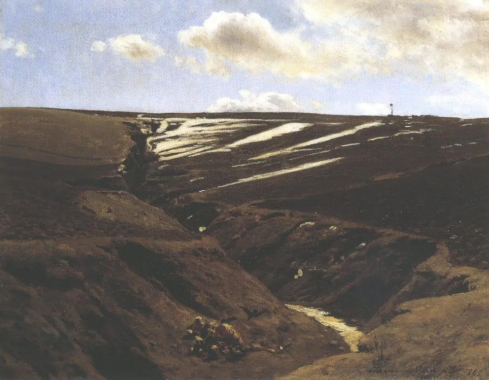 Melting Snow, by Pál Szinyei Merse