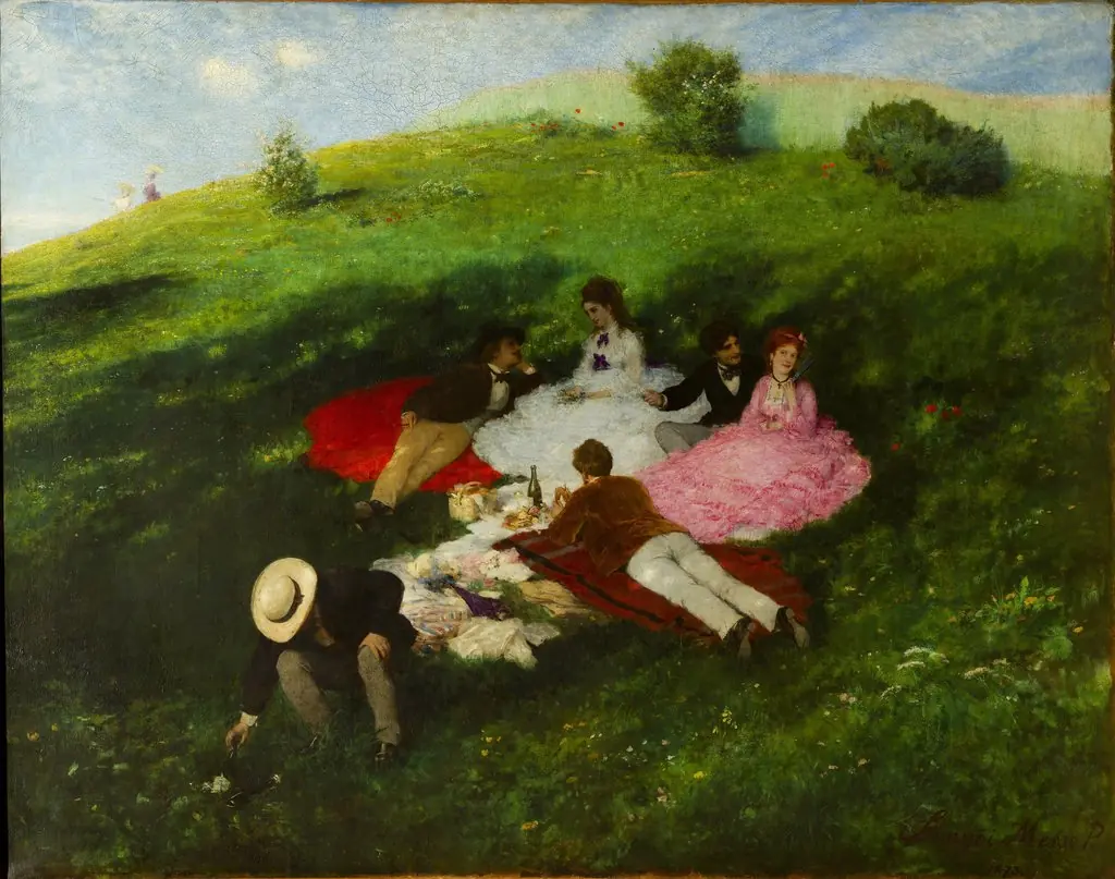 Picnic in May, by Pál Szinyei Merse