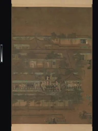 五代/北宋   佚名    乞巧圖    軸|Palace banquet