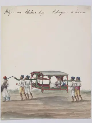 Palanquin bearers