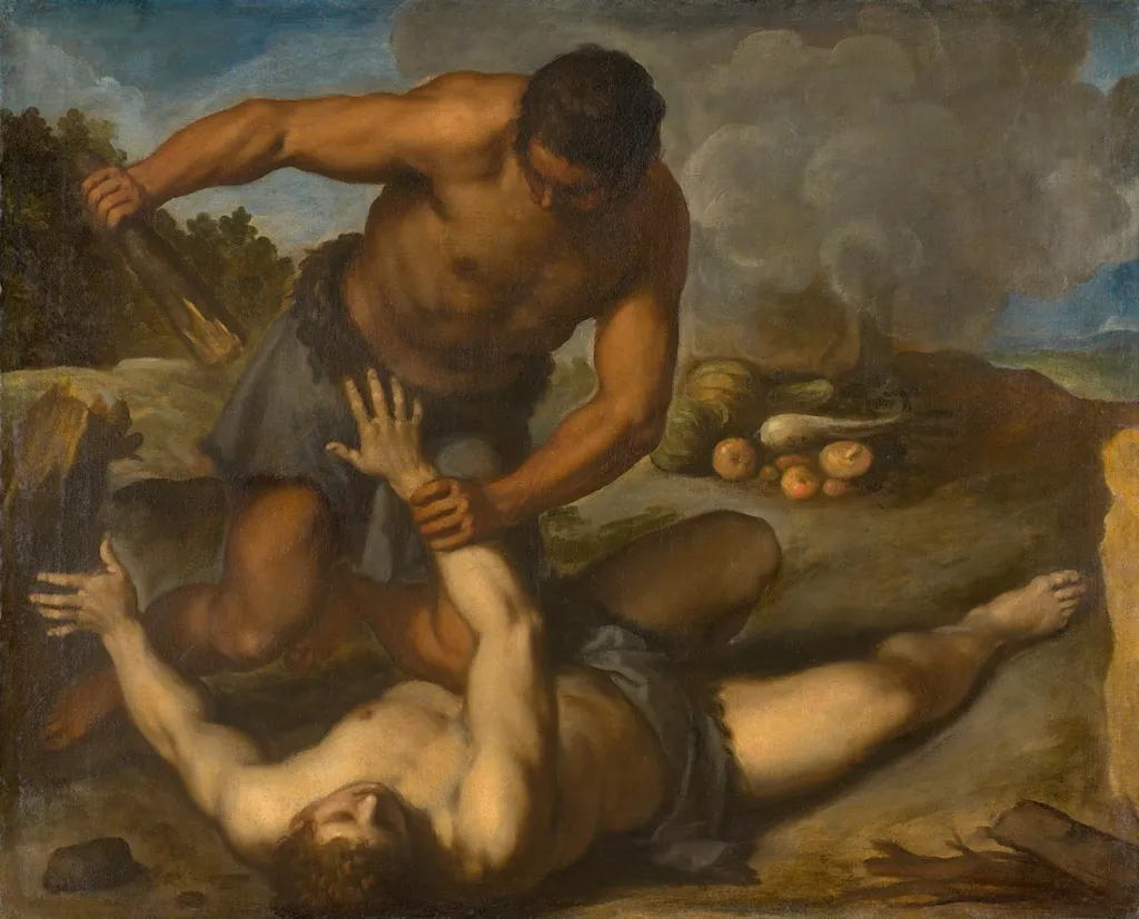 Cain and Abel, by Palma il Giovane, oil, 1603
