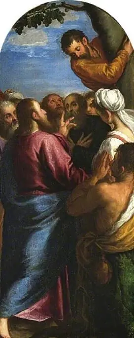 Christ calling Zacchaeus, by Palma il Giovane