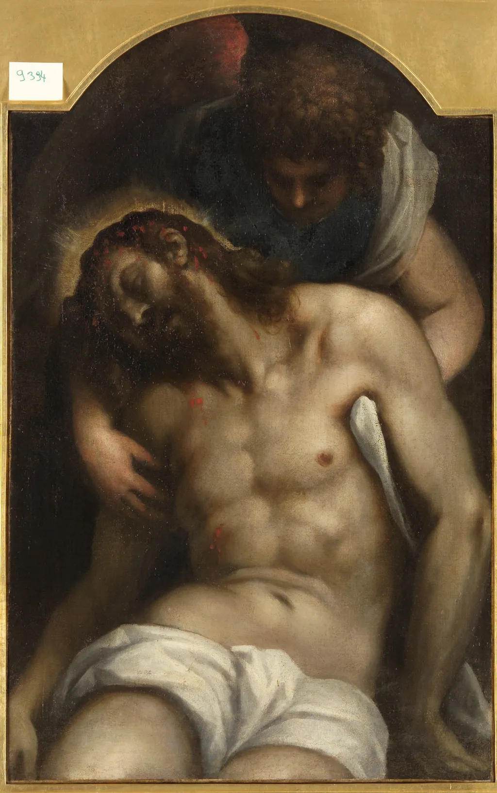 Dead Christ Supported by an Angel, by Palma il Giovane, unspecified, 1612