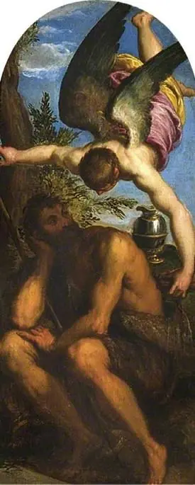 Elijah and the Angel, by Palma il Giovane