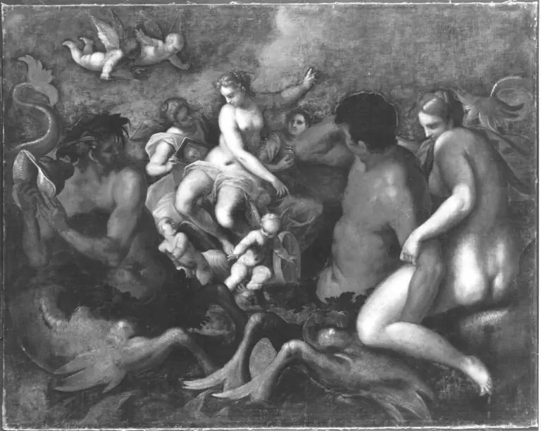 Thetis auf dem Meere