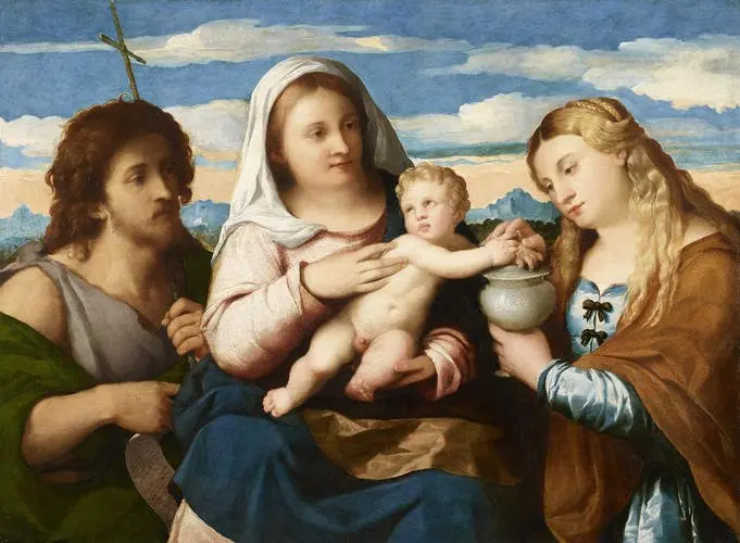 Madonna and Child with Saints, by Palma Vecchio