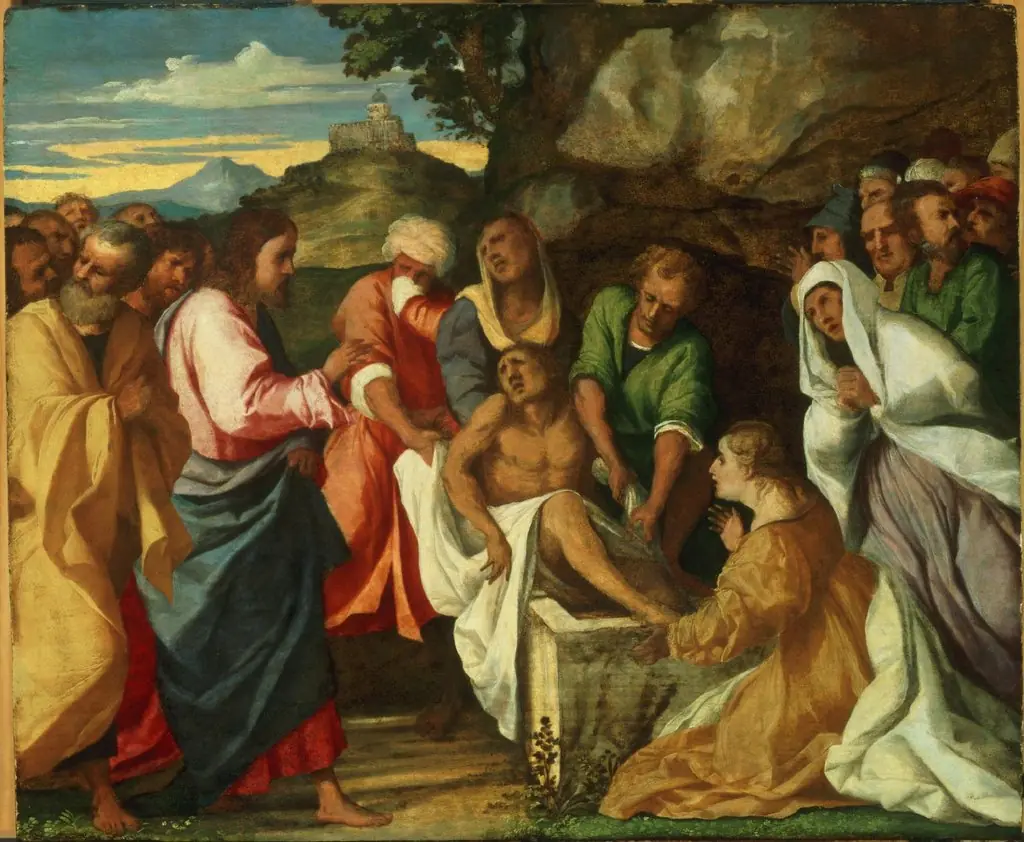The Raising of Lazarus, by Palma Vecchio