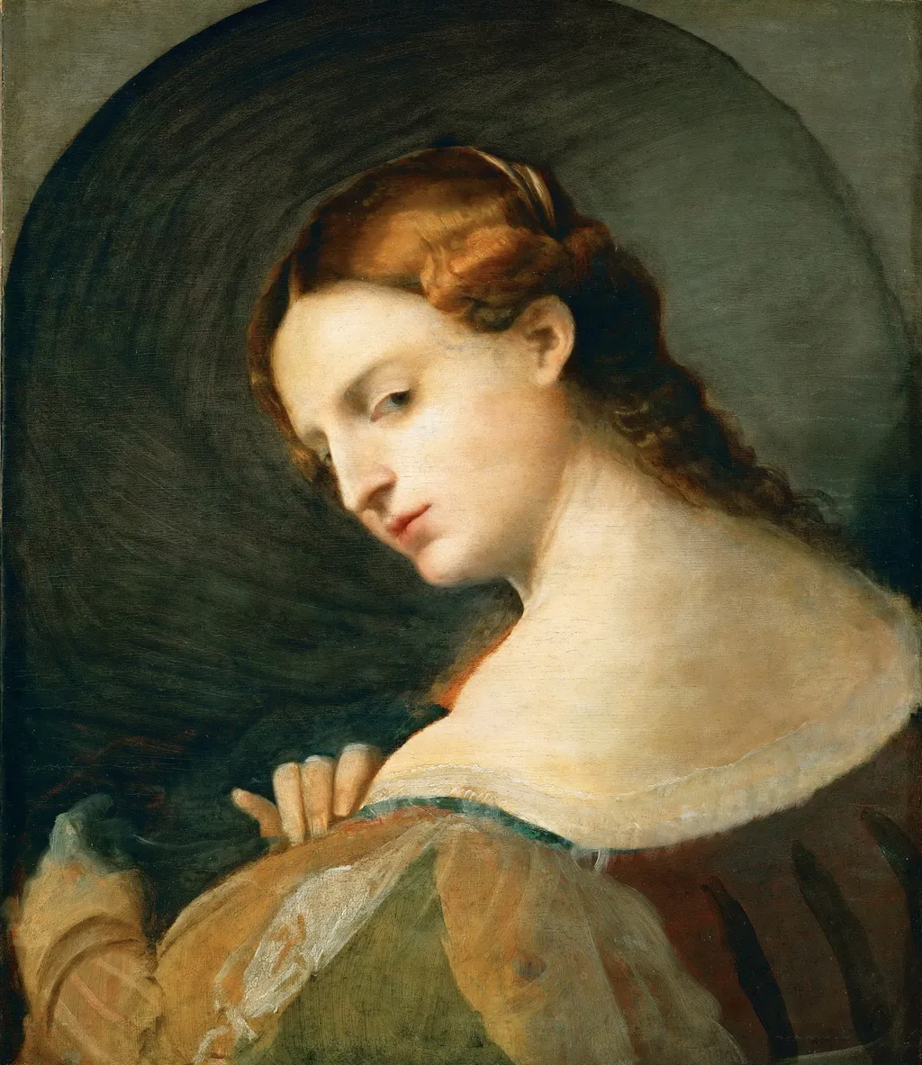 Young Woman in Profile, by Palma Vecchio, unspecified, 1512