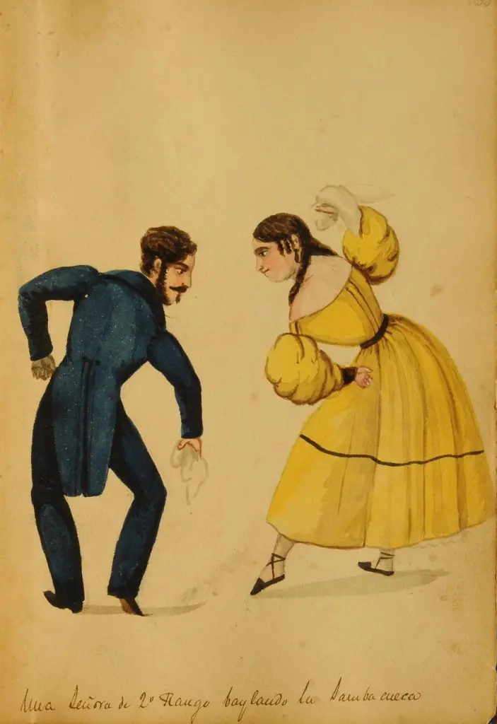 A lady of second rank dancing