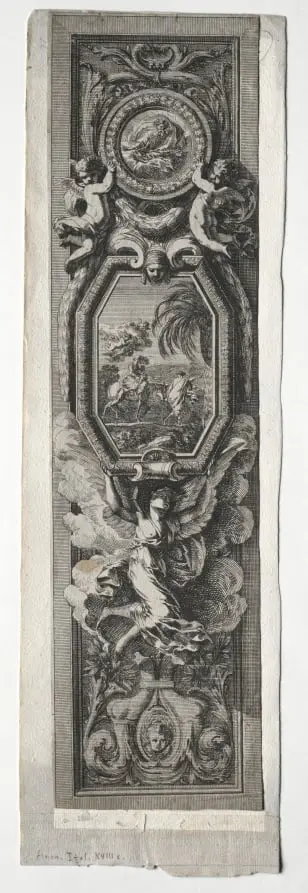 Panel with Vignette of Flight into Egypt