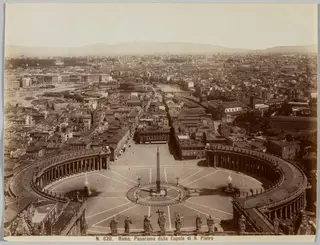 Panorama dalla Cupola di S. Pietro, Rome, 1890
