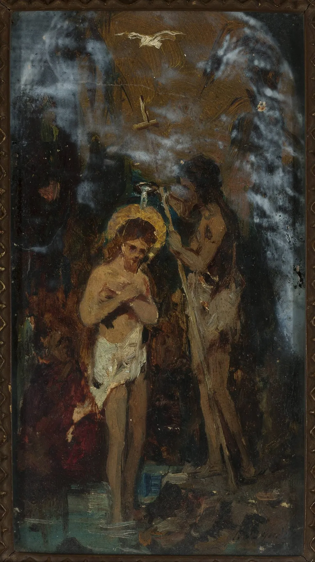 Baptism of Christ, by Pantaleon Szyndler, oil, 1885
