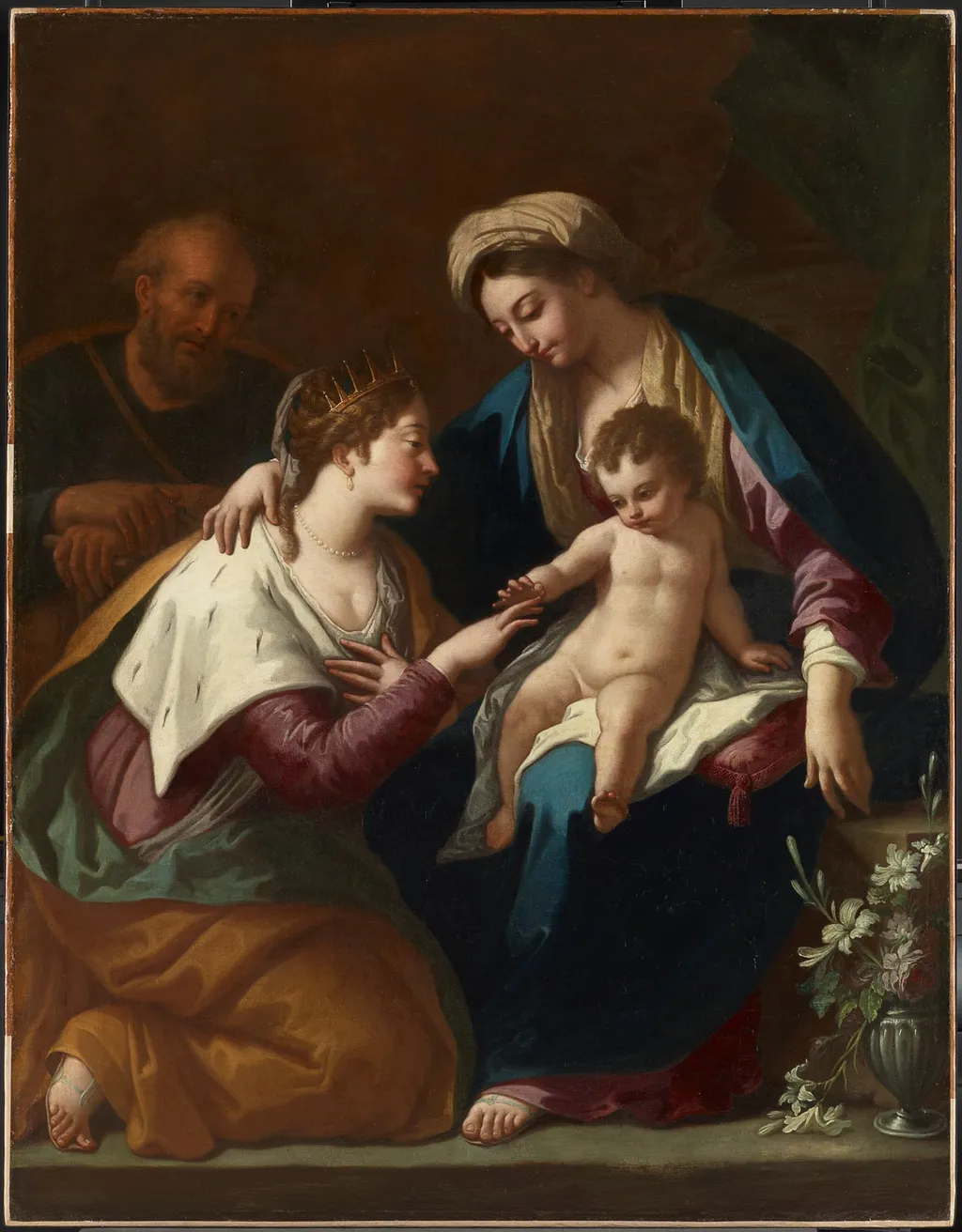 Mystical Marriage of St Catharine, by Paolo de Matteis, unspecified, 1712