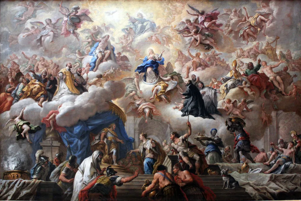 The triumph of the Immaculate, by Paolo de Matteis, paint, 1712