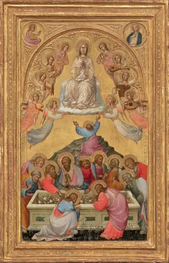 The Assumption of the Virgin with Busts of the Archangel Gabriel and the Virgin of the Annunciation, by Paolo di Giovanni Fei