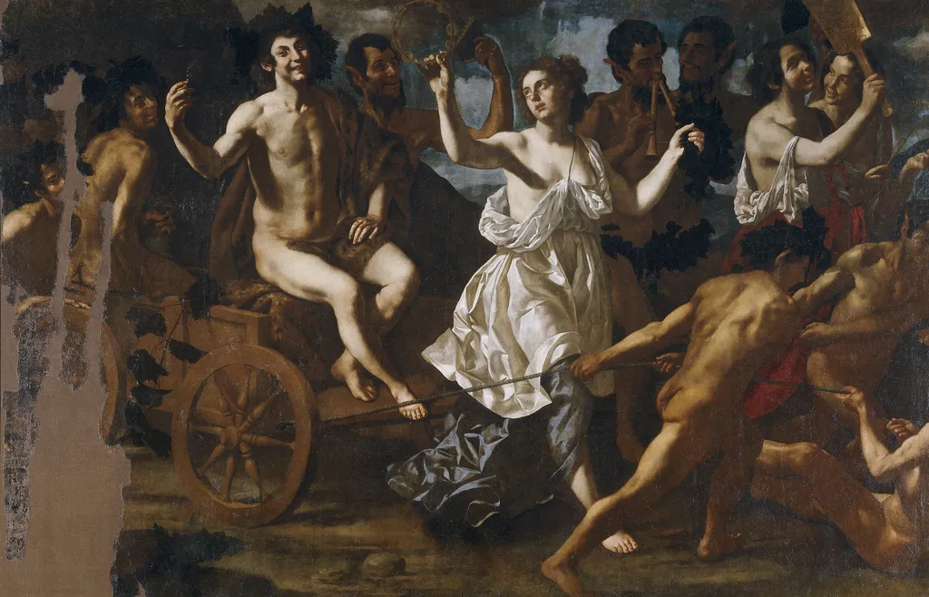 The Triumph of Bacchus, by Paolo Domenico Finoglia, oil, 1635