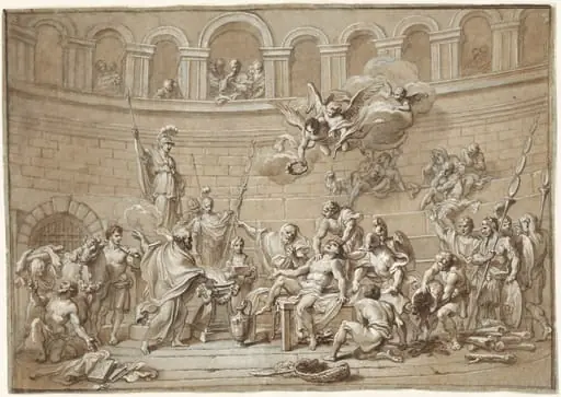 Martyrdom of Saint Lawrence, by Paolo Gerolamo Piola