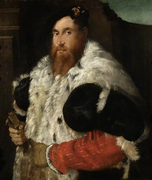 Man in a furred coat, by Paolo Pino