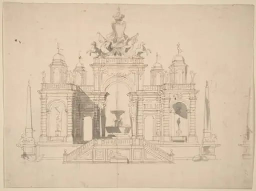 Study for "The Seconda Macchina for the Chinea of 1754: An Allegory of Waterworks", by Paolo Posi